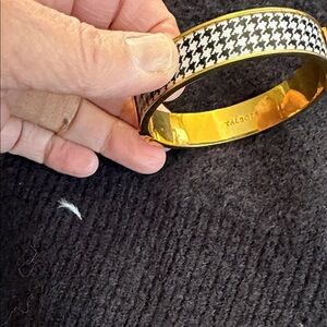 Talbots Black and White Houndstooth Bracelet